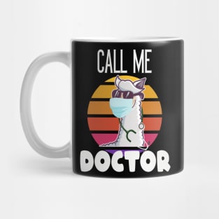 Funny Llama Doctor Mug